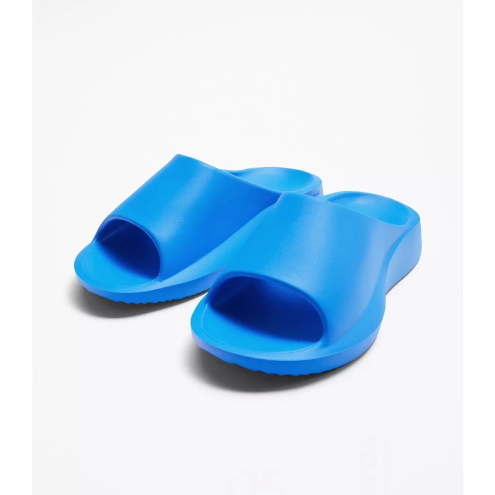 Zara Vibrant Blue Slide Sandals